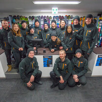 Rental shop team in Japan.