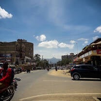 Nanyuki town with Mt Kenya view in Kenya with Culsans