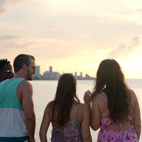 Sunset over the Malecon