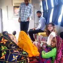 sitting in bus
