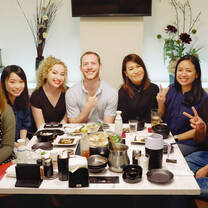 Motsunabe dinner with our Meiji students.