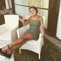 Me drinking wine 