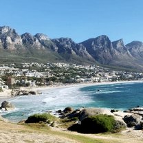 Twelve Apostles mountain range and Camps Bay Beach