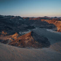 Sunset view of camp