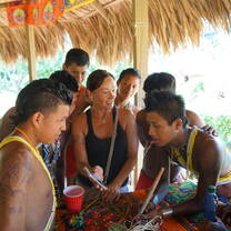 Spanish Student in Panama at Emberá Village