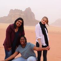 exploring the desert during our jeep tour