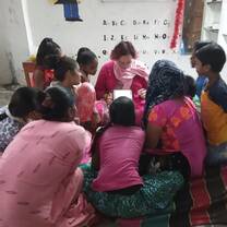 English lesson at school