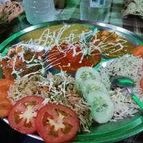 Thali for dinner to Agra