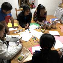 Crafts with community children