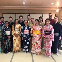 Tea ceremony and wearing Kimono