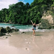 Manuel Antonio National Park Beach When I was not volunteering and had free time it was so easy to pop down to the beach to cool off because it was so hot! The beaches are absolutely stunning.