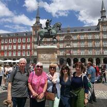 Enjoying the sun in the capital of Spain