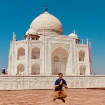 Jumping in at the Taj!