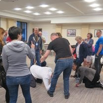 Playing an ice breaker game 