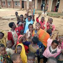 Some of the kids in the village