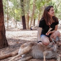 Petting the wildlife from a nature reserve