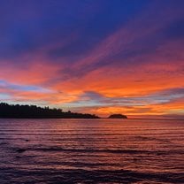 Sunset in Koh Chang, our training location 