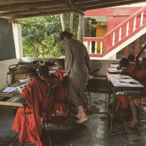 Teaching a class of monks