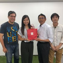 Featuring the core team in Workshift Solutions and I! Happily holding a gift my awesome boss thoughtfully gifted me on the last day of my internship. 
