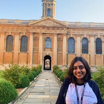 The last picture I took at Queen's College, with me wearing the ORA Student tshirt.