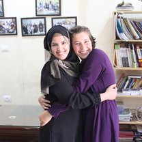 Me and Marwa, the lovely manager of the Excellence Center