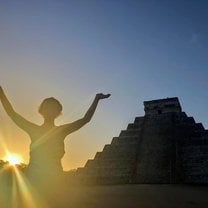 A picture of the Mayan Ruins of Chichen Itza at sunrise; an extraordinary (and really rather emotional) experience