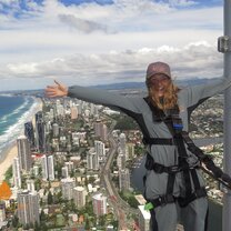 SkyPoint climb on the Q1 tower, one of the tallest residential buildings in the world