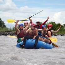 White-water rafting at the weekend