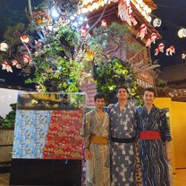 Myself and mates at Oedo Onsen in Odaiba