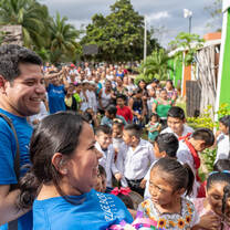 group activities with children from the community