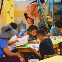 Reading with the kids