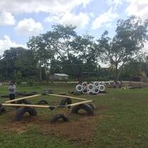 The hardest thing on building a playground was to keep the kids away before its finished.