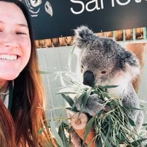 Got to pet a koala