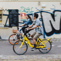 Bicycling Berlin with our iXperience interns.
