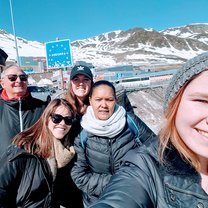 My host parents, roommates and I went on a family road trip to Andorra!