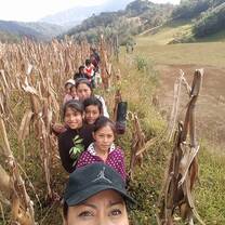 a day of reforesting trees in the community 