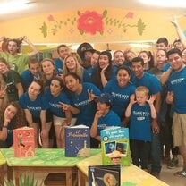 The wonderful group of volunteers