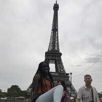 I am in Paris, France at the  Eiffel tower ! This was a dream come true for me!