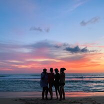 One of the amazing sunsets and beaches