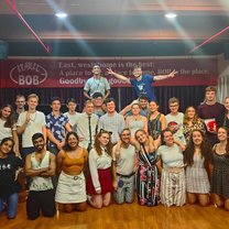 group photo of all the english teachers taken on our last day at BOB