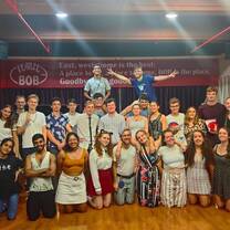 group photo of all the english teachers taken on our last day at BOB
