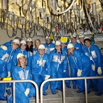 Our group underneath the control rods in the Daini BWR (I totally geeked out hard here).