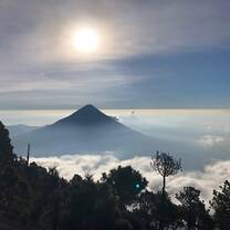 Agua volcano viewed from Acatenango