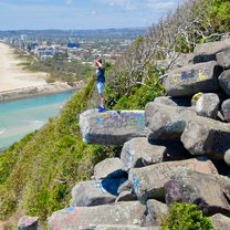 Rock outcropping at Burleigh Heads