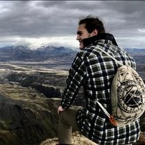 Panorama at the summit of Rjupnafell