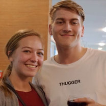 A photo of my boyfriend Graham and I when we met at the end of the first week of FU-BEST's orientation 