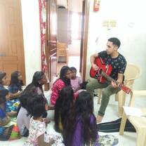 Guitar Class at Janani Home for Girls