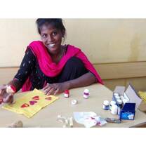 Art class at Janani Home for Girls