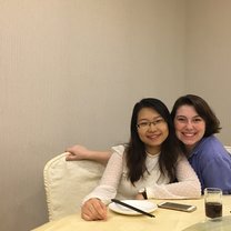 My roommate and I at my program graduation ceremony!