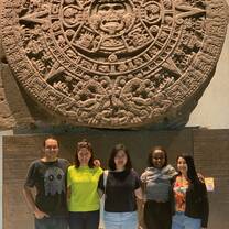 With the iconic Aztec Calendar